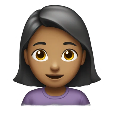 A girl dapping sticker