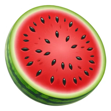 glitter red and green watermelon sticker