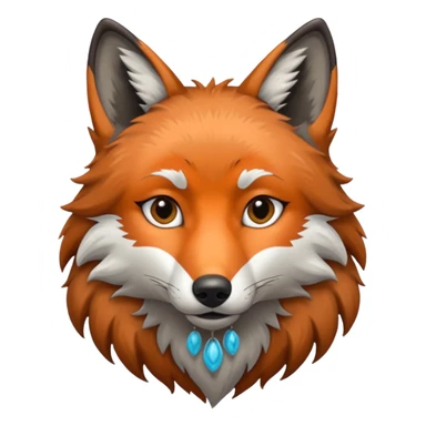 Half fox half wolf 🐺🦊 sticker