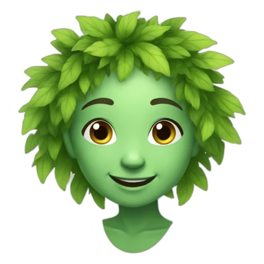 happy forest nymph sticker