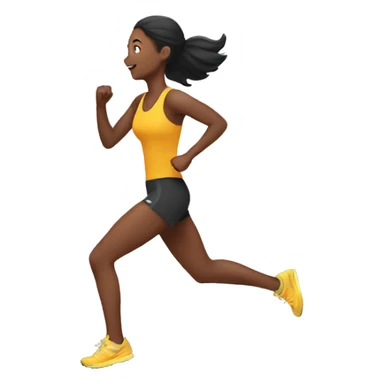 Running women sticker