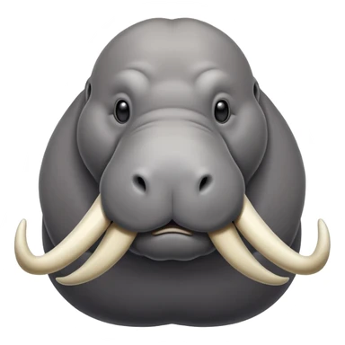 walrus with tusks sticker