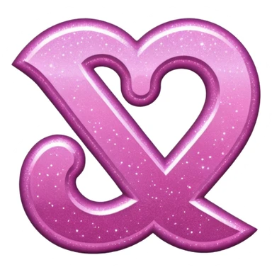 glitter pink simbolo Douyin sticker