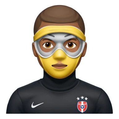 mbappe, mask sticker