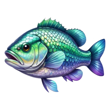 Bass fish sticker