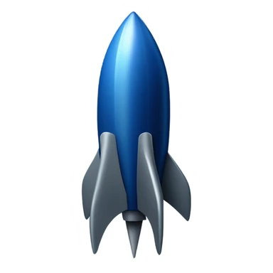 dark blue rocket sticker
