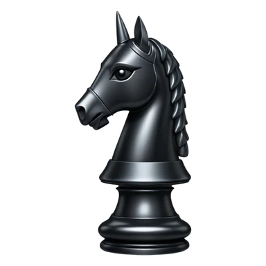 black knight chess sticker