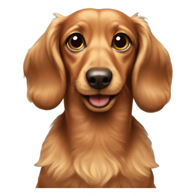 Fluffy dachshund  sticker