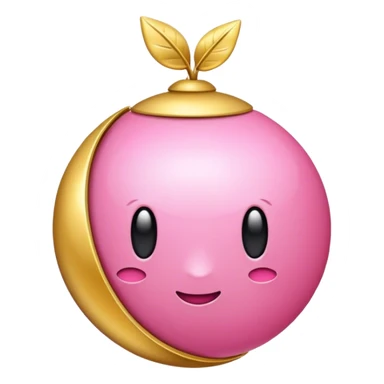 belief gold pink sticker