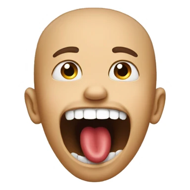 Foot in mouth sticker