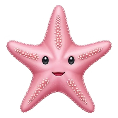 Pastel pink starfish sticker
