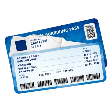 boarding pass sticker