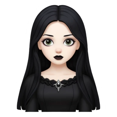 gothic woman sticker