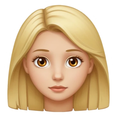 beyaz tenli sarı saçlı ela gözlü kız  sticker