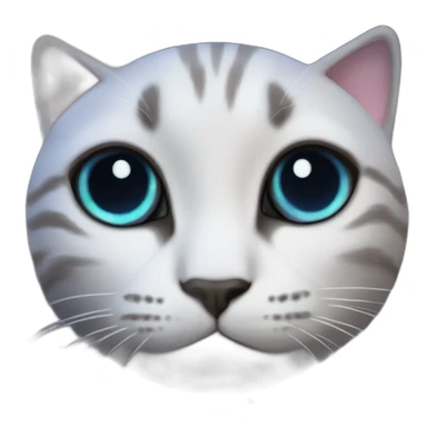 surprising real small cat face in real galaxy sticker