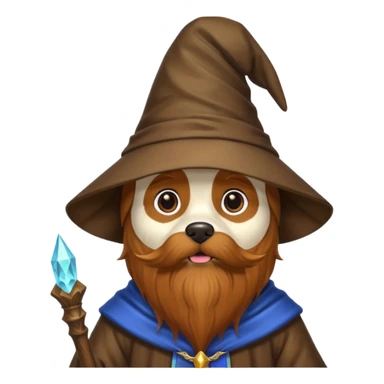 Dog wizard sticker