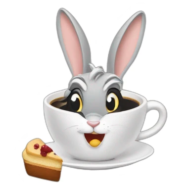 Bugs bunny coffee morning sticker
