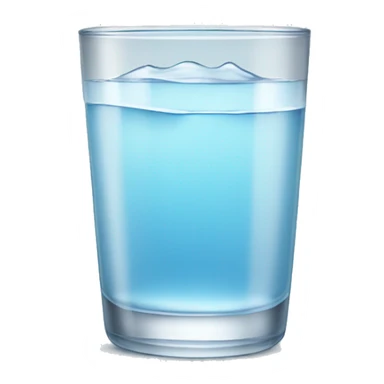 Glass of water with no bubbles sticker