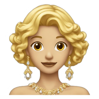 golden_haired girl with jewelry sticker