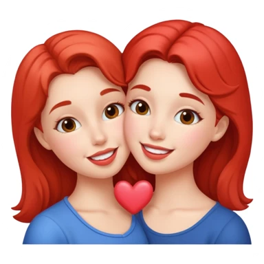 A girl kissing a girl sticker