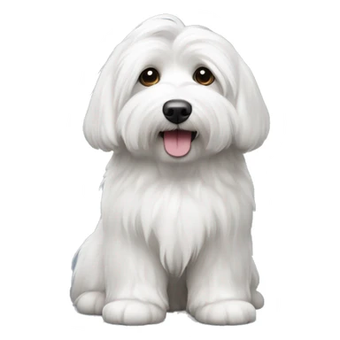 Coton de tulear that’s grey and white  sticker