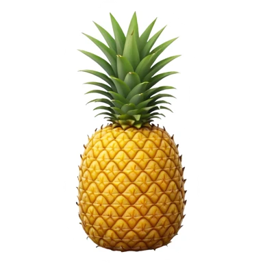Heart shaped pineapple sticker