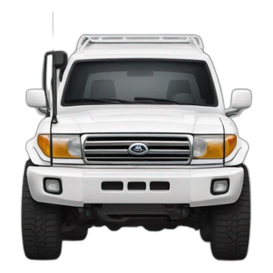 white land cruiser sticker