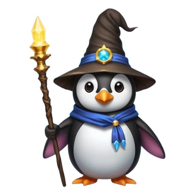 Penguin Wizard sticker