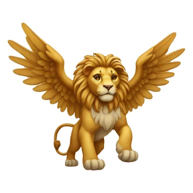 Winged lion  sticker