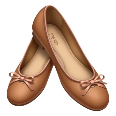 Brown ballerina shoes sticker