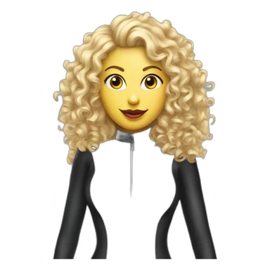 curly-blonde-latex-catsuit sticker