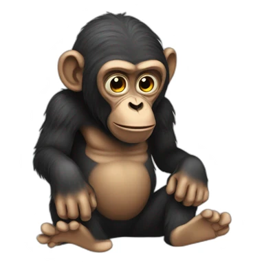 hypnotized ape sticker