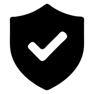 icon of a shield with a checkmark inside, representing authenticity sticker