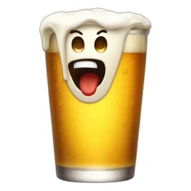 Scream drink beer sticker