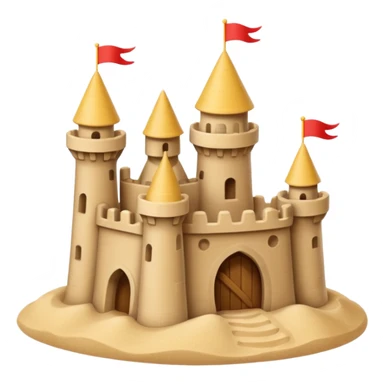 little sand castle sticker