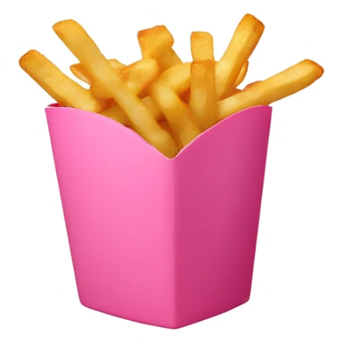fries in pink box sticker