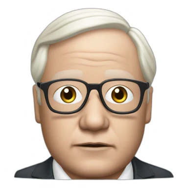 Jean marie le pen with black skin sticker