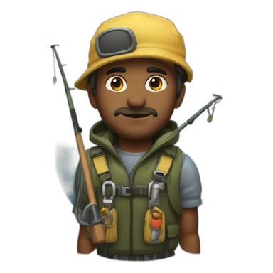 fronted developer on coast fishing sticker