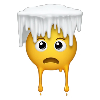 white glue dripping sticker