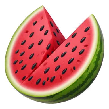 an emoji of an open watermelon but with purple rind instead of green rind sticker