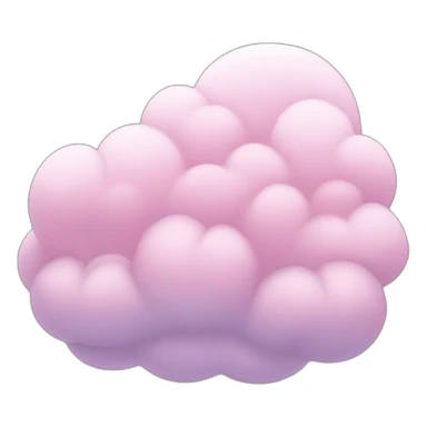 Palabra Porton rodeada de nubes rosas sticker