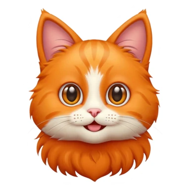 cute cat, simple and friendly, modern emoji style sticker
