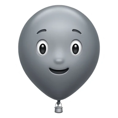 gray balloon sticker