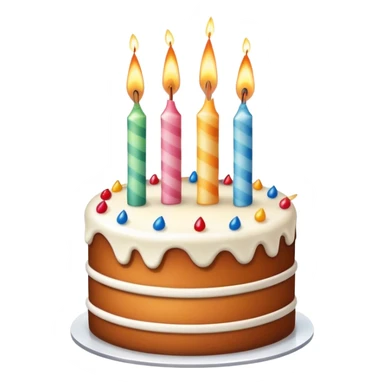 Bolo de aniversário com vela de faisca sticker