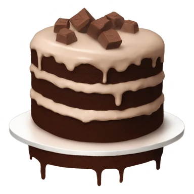 chocolate cake aesthetic sticker
