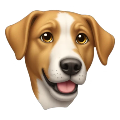 Un chien sur un chat sticker