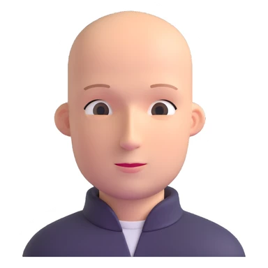 bald man sticker