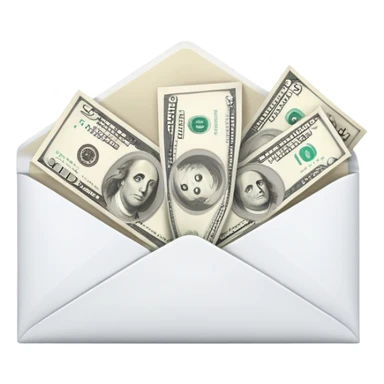 salary envelope sticker