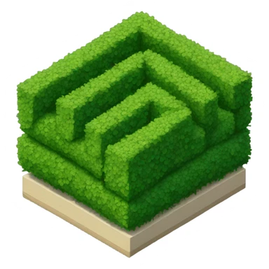 isometric hedge sticker