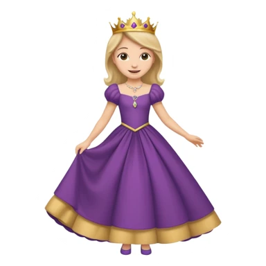 curtsey (girl curtseying to a queen) sticker